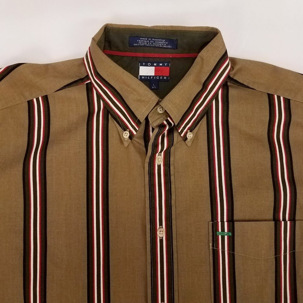 Vintage TOMMY HILFIGER Stripe Button Down